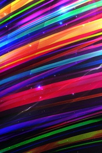 Colorful Lines Abstract Art