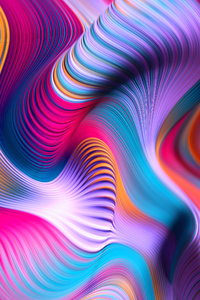 Colorful Movements Of Abstract Art 4k (1125x2436) Resolution Wallpaper