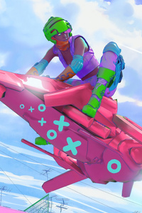 Colorful Scifi Rider 4k