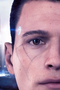 Connor Detroit Become Human (360x640) Resolution Wallpaper