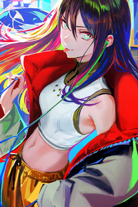 Cool Anime Girl 4k (1080x2160) Resolution Wallpaper
