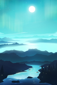 Cool Morning Tranquility 5k (1080x2160) Resolution Wallpaper