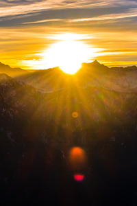 360x640 Cool View Of Mountains Durning Sunrise
