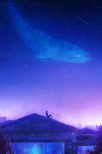 Counting Stars On Roof Top (480x854) Resolution Wallpaper