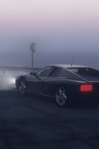 Coupe On Mountain Road 4k (480x854) Resolution Wallpaper