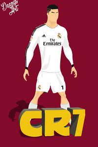 Cristiano Ronaldo Vector Illustration 8k