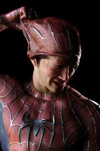 Crying Spiderman (240x400) Resolution Wallpaper