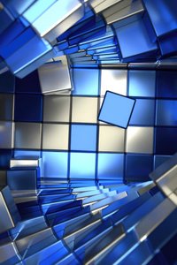 Cubic 3d Geometry 4k (240x320) Resolution Wallpaper