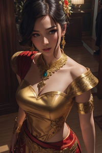 1125x2436 Cute Ancient Girl In Thai Dress