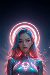 Cyber Elf Princess (2160x3840) Resolution Wallpaper