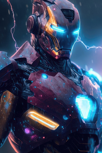 Cybernetic Iron Man (1125x2436) Resolution Wallpaper