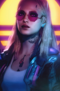 Cyberpunk 2077 Dawn Girl 4k (360x640) Resolution Wallpaper