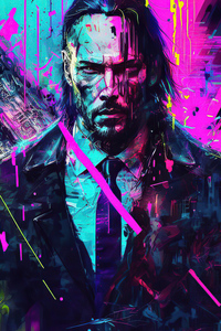 640x1136 Cyberpunk 2077 Keanu Reeves Abstract 4k