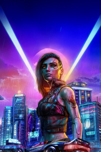 Cyberpunk 2077 Street Samurai (540x960) Resolution Wallpaper