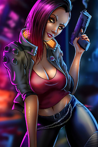 Cyberpunk Fanart Fantasy Girl 4k