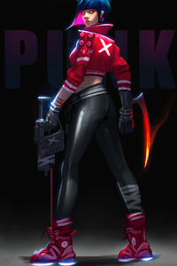 Cyberpunk Girl With Gun 4k 2020