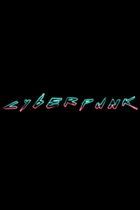 Cyberpunk Neon Typography (1242x2668) Resolution Wallpaper