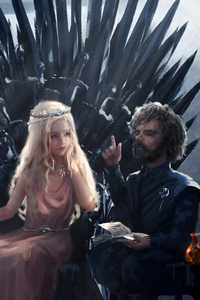 1125x2436 Daenerys And Tyrion