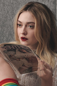 Dakota Fanning W Magazine Photshoot (1125x2436) Resolution Wallpaper