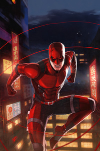 Daredevil Born Again 4k Art (1080x2280) Resolution Wallpaper