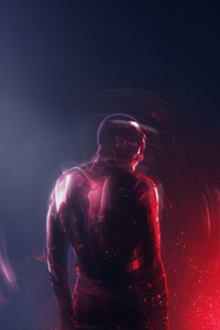 Daredevil Flames Of Justice (800x1280) Resolution Wallpaper