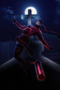 Daredevil Knightly Vigilance (640x960) Resolution Wallpaper