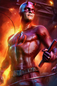 Daredevil Shadowed Heroism (2160x3840) Resolution Wallpaper