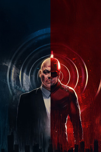 Daredevil X Kingpin (240x400) Resolution Wallpaper