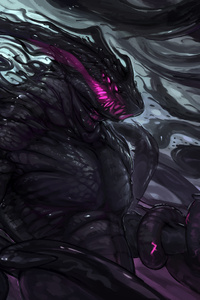 Dark Creature Monster Art 4k (640x1136) Resolution Wallpaper