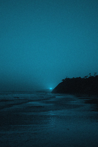 Dark Evening Ocean (2160x3840) Resolution Wallpaper