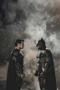 Dark Knight And Man Of Steel (540x960) Resolution Wallpaper