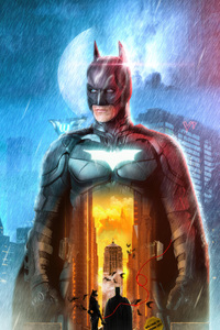 Dark Knight In Black Armor (240x320) Resolution Wallpaper