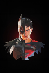 Dark Knight Meets Man Of Steel (1080x2400) Resolution Wallpaper