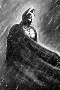 Dark Knight Oil Painting