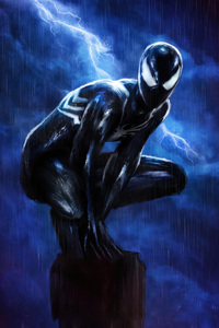 Dark Legacy Of Black Spider Man (2160x3840) Resolution Wallpaper