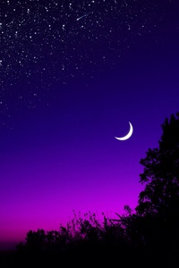 Dark Night Beautiful Sky (480x854) Resolution Wallpaper