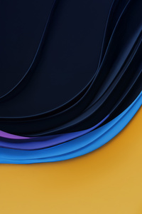 Dark Ocean Curves Abstract (240x320) Resolution Wallpaper