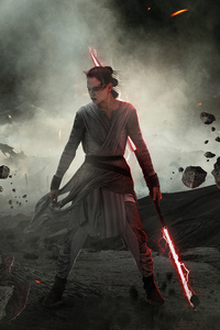 Dark Rey Star Wars The Rise Of Skywalker (240x320) Resolution Wallpaper