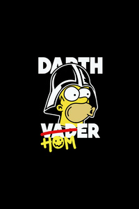1280x2120 Darth Vader Homer