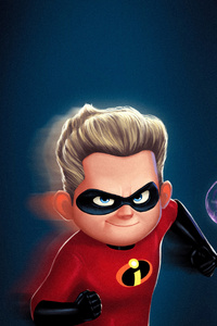 Dash And Violet In The Incredibles 2 Movie (360x640) Resolution Wallpaper