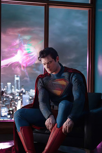 David Corenswet As Superman First Look (800x1280) Resolution Wallpaper