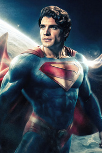 David Corenswet Impressive Stance As Superman (540x960) Resolution Wallpaper