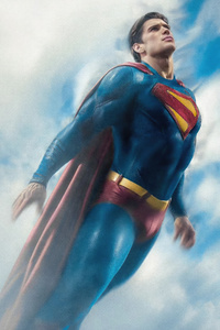 David Corenswet In Superman Movie (640x1136) Resolution Wallpaper