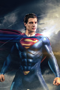 David Corenswet Portraying Superman (1080x2160) Resolution Wallpaper