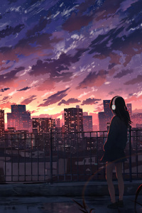 Dazzling Like Sunset (1080x1920) Resolution Wallpaper