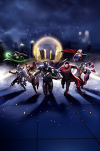Dc Injustice 2 10th Anniversary (640x1136) Resolution Wallpaper