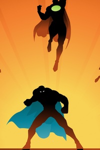 Dc Superheroes Fan Artwork (240x400) Resolution Wallpaper