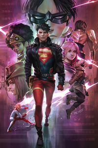 Dccomics Youngjustice Superboy Robin Impulse Jeenyhex Teenlantern Naomi Wondergirl Amythest