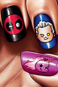 Deadpool 2 Funny Nail Arts Poster 4k