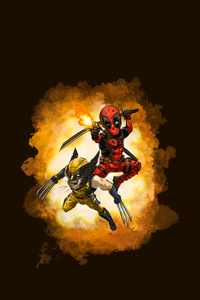 Deadpool And Wolverine Allies In Mayhem (1080x2400) Resolution Wallpaper